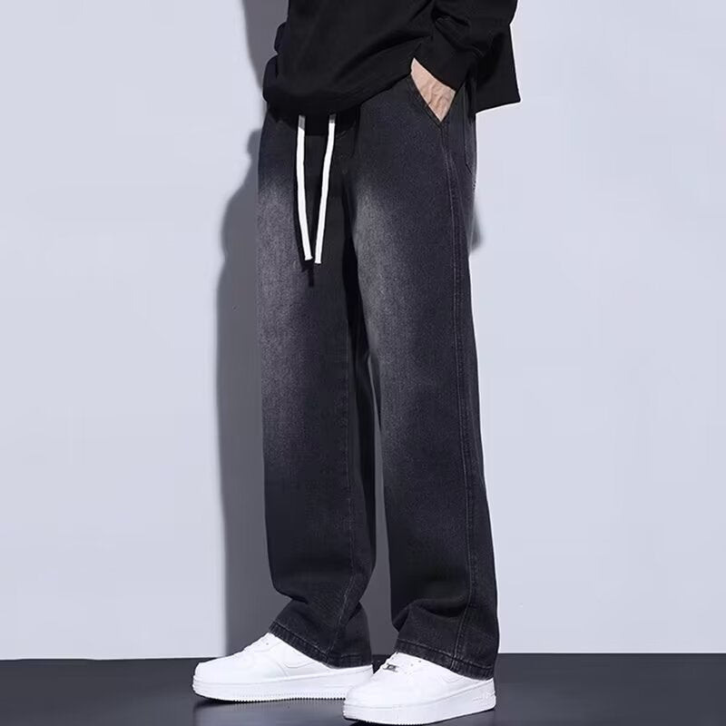 Herre afslappede Relaxed Fit jeans med moderne snit og elastisk bånd Stilla