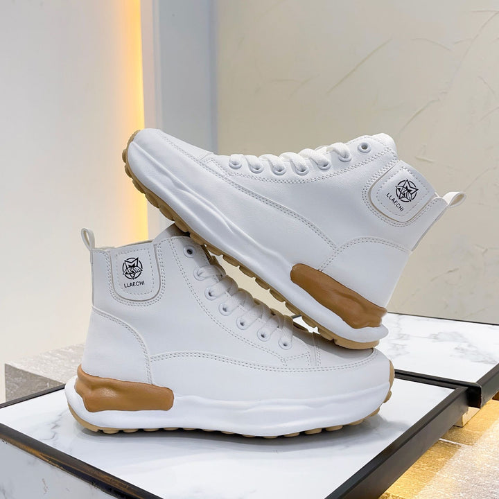 Dame Høje Sneakers med ergonomisk dæmpning og moderne plateau sål Stilla