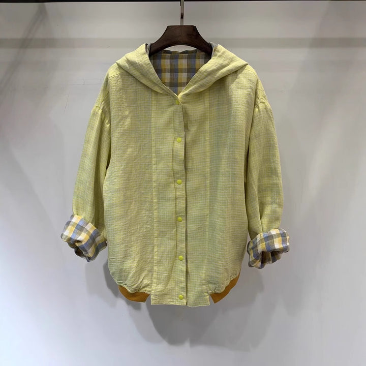 Dame Casual Hoodie Ternet Shirtjakke Stilla