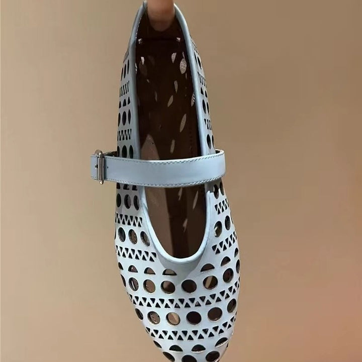 Dame Stilige Mary Jane Ballerinas Stilla