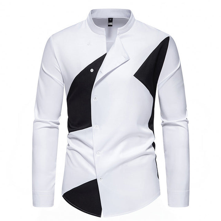 Herre Stilfuld Abstrakt Mønster Button-Up Skjorte Stilla