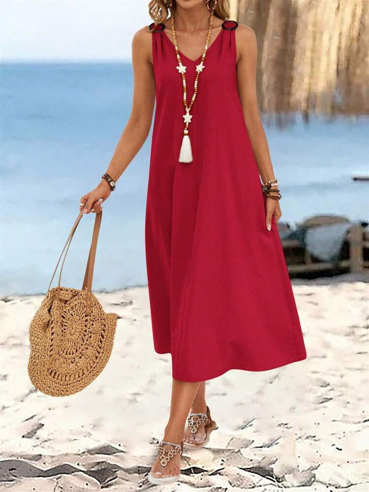 Dame Sommer Maxi Kjole Stilla