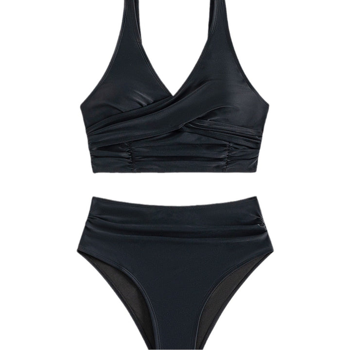 Dame bikinisæt med elegant top og højt skåret buks Stilla