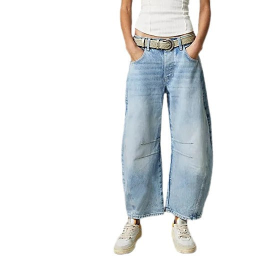 Dame Baggy-Jeans i Moderne Stil Stilla