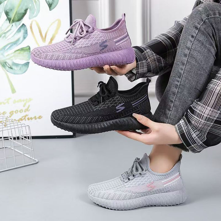 Femme Åndbare Strik Sneakers Stilla