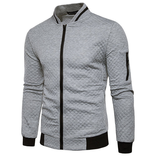 Herrer urban quilted jakke med praktiske lommer og fashionabelt design Stilla