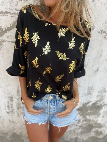 Dame Let bluse med pailletdetaljer Stilla