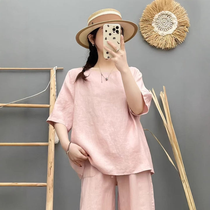 Dame Relaxed Fit Linned Oversized Top Stilla