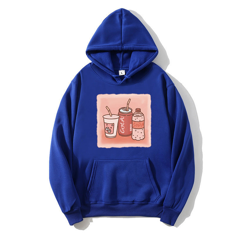 Kvinders hoodie med inspirerende drikke motiv Skovae
