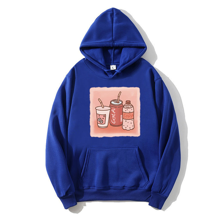 Kvinders hoodie med inspirerende drikke motiv Skovae