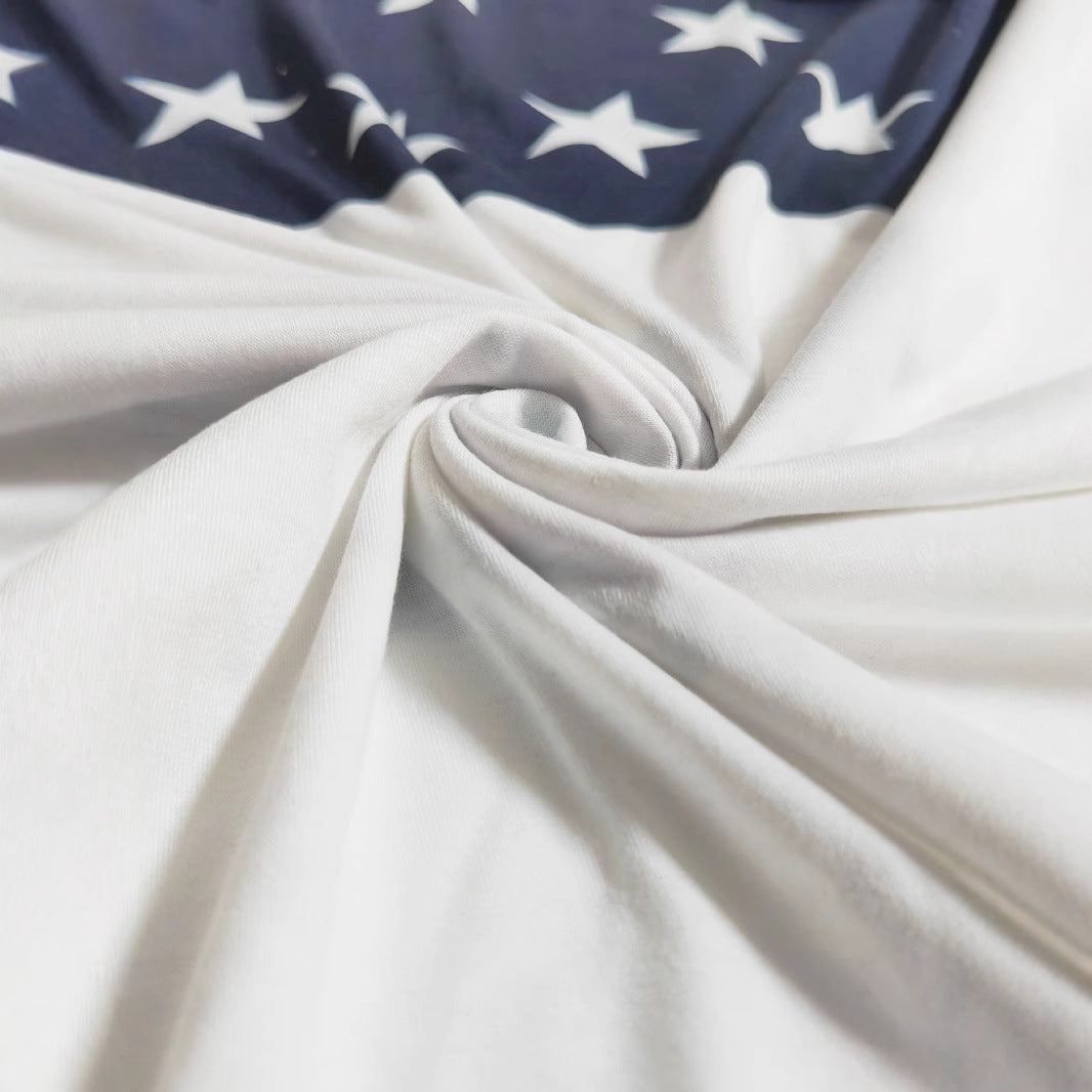 Damer afslappet sweatshirt med stjernedesign og flagmotiv Stilla
