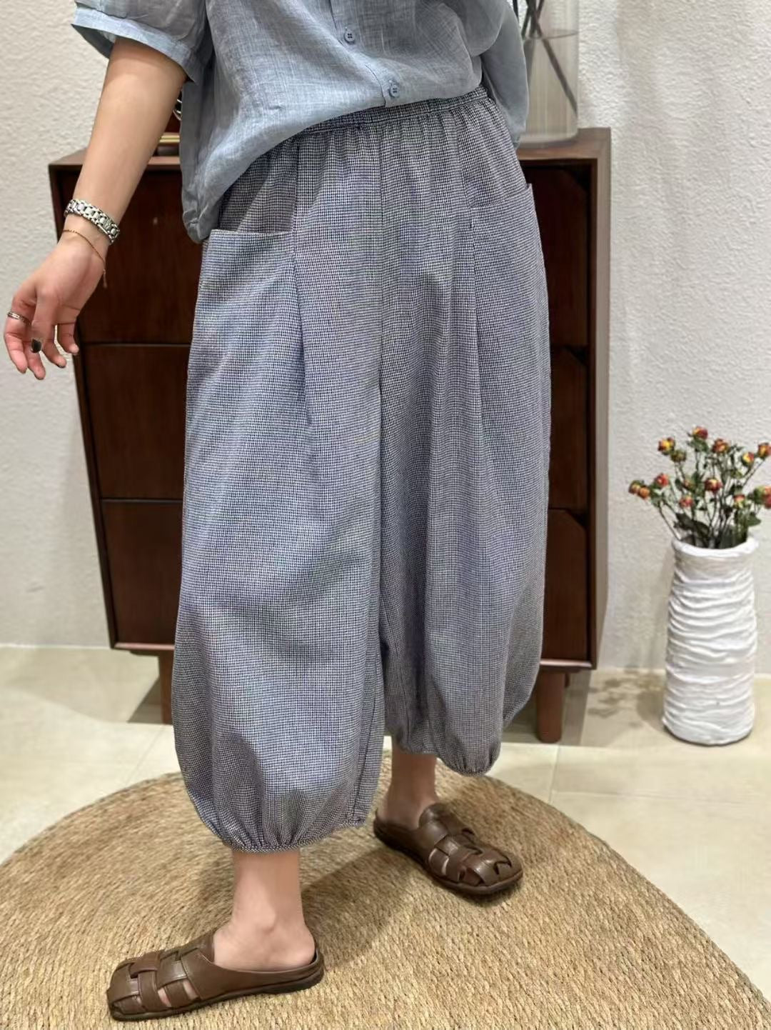 Dame Højtaljet Fald-Culottes med indsnævret kant Stilla