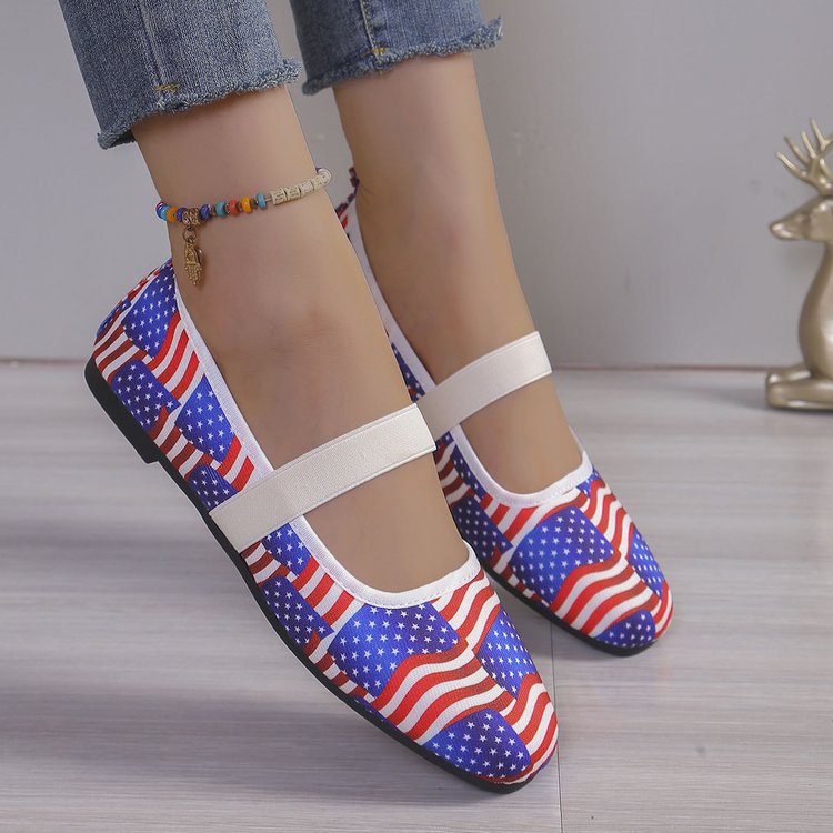 Dame Halloween-motiv Ballerinas med elastisk fodseng Stilla