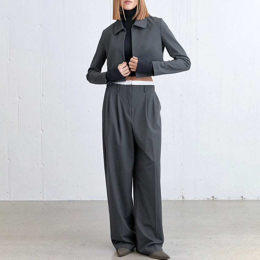 Damer elegant blazer- og bukseensemble Stilla