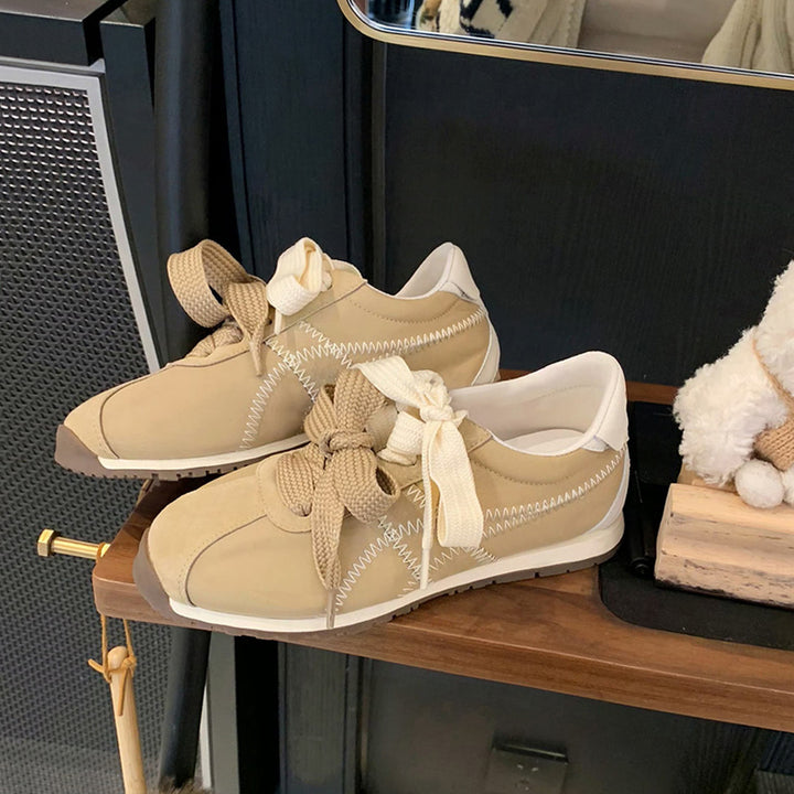 Damer Modebevidste Snøre-Athletic-Sneakers Stilla