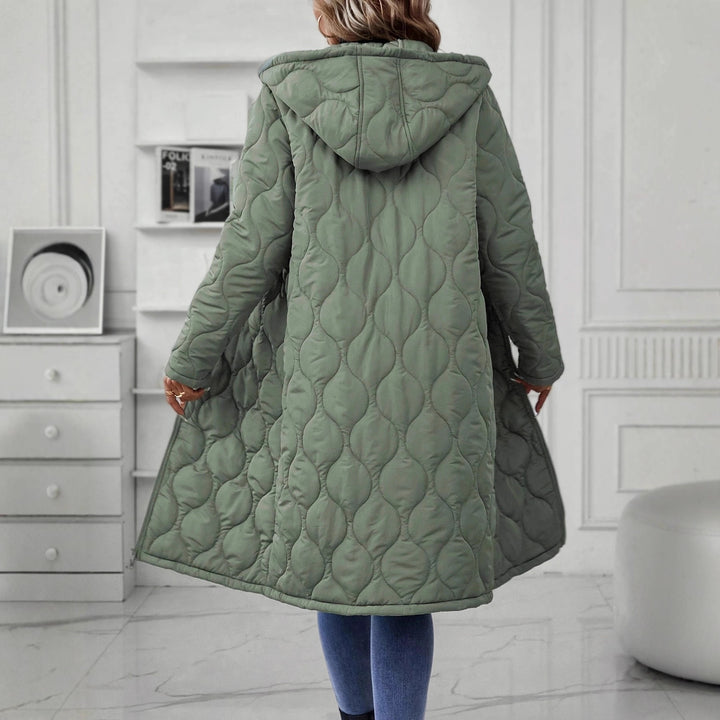 Dame hættejakke med elegant quilting og lange ærmer Stilla