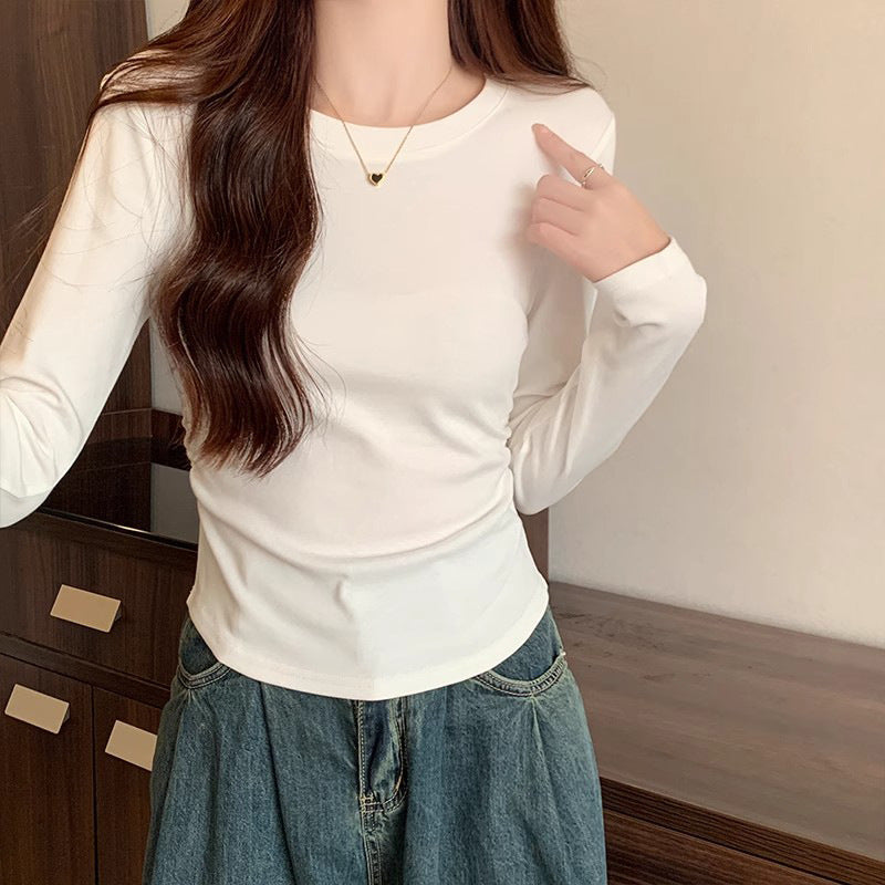 Femme Klassisk Langærmet Basic Top Stilla