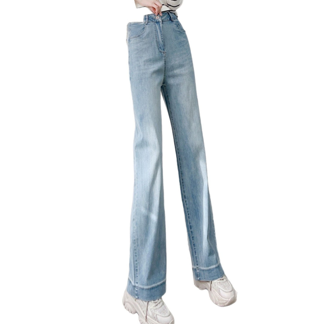 Damer Løst skåret jeans i vintage-stil med høj talje og elegante folder Stilla