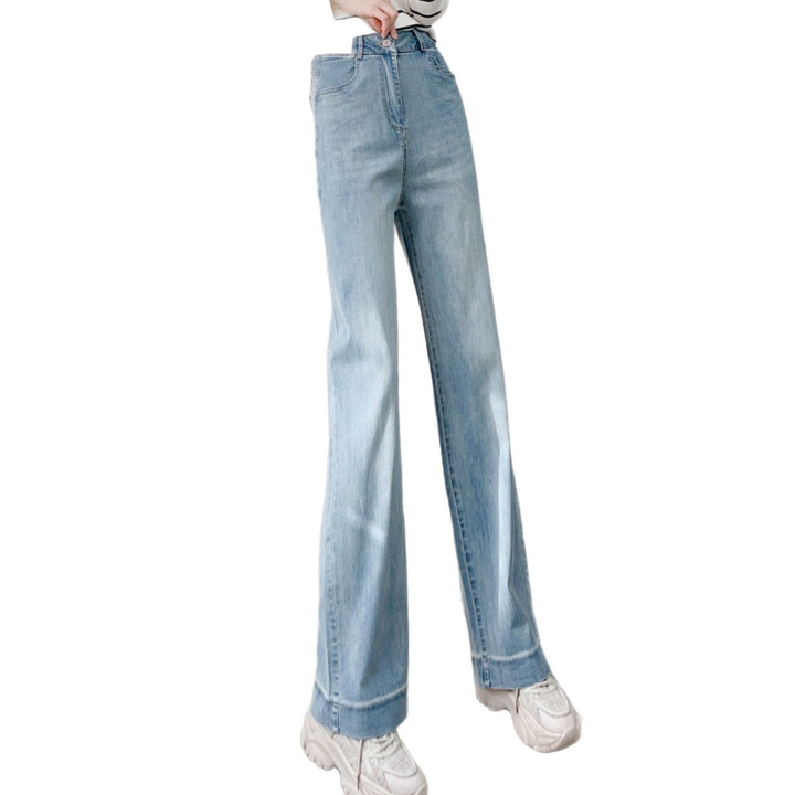Damer Løst skåret jeans i vintage-stil med høj talje og elegante folder Stilla
