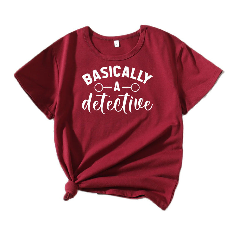 Kvinder Skør Detektiv Humor T-Shirt Stilla