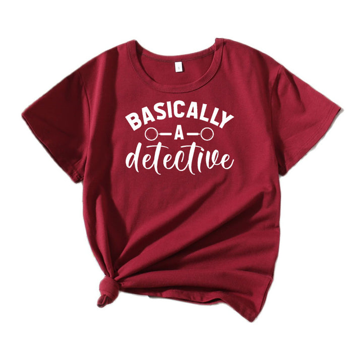 Kvinder Skør Detektiv Humor T-Shirt Stilla