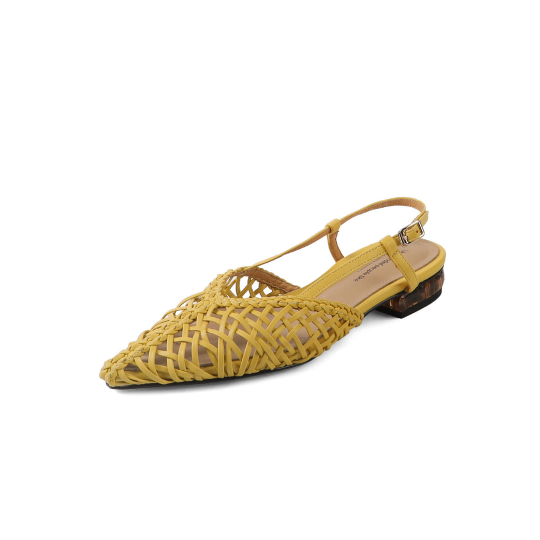 Dame Wovet Slingback Ballerinas med Justerbar Rem Stilla
