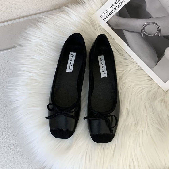 Dame Ballerinas med elegant sløjfe-design og ædel fodseng Stilla