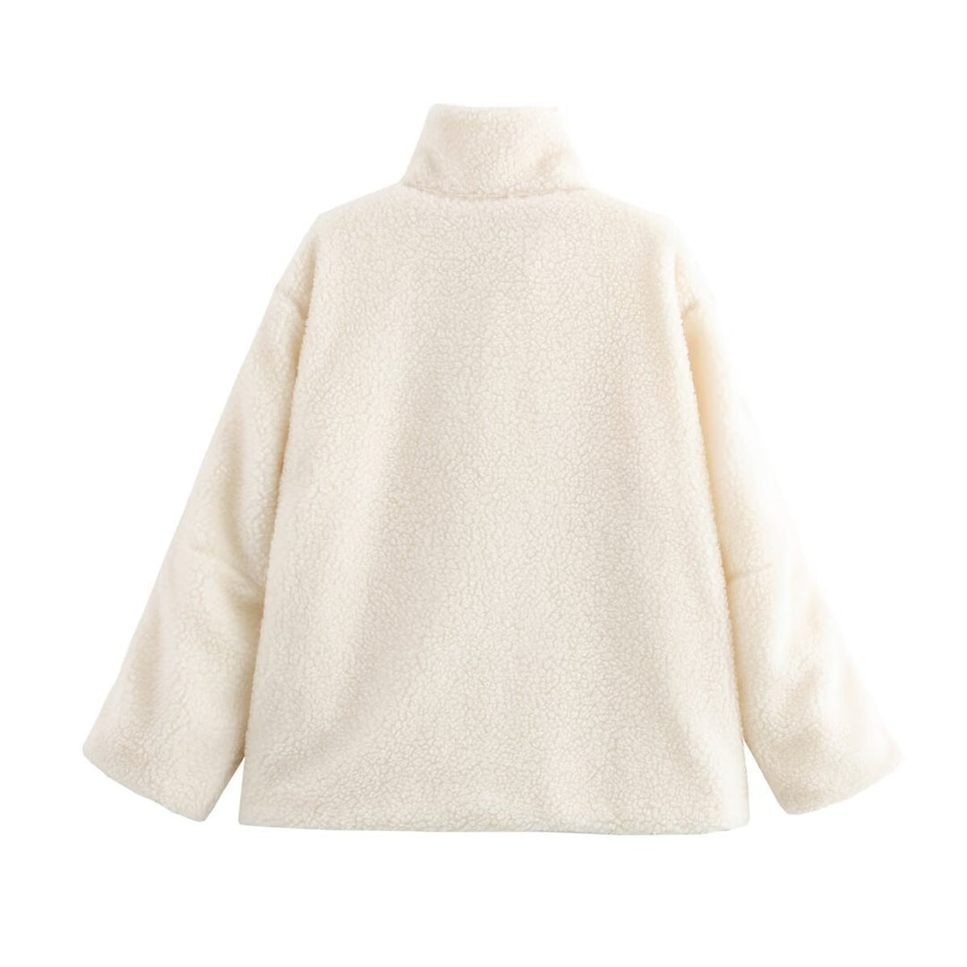 Femme Plush-fleece-jakke med lynlås Stilla