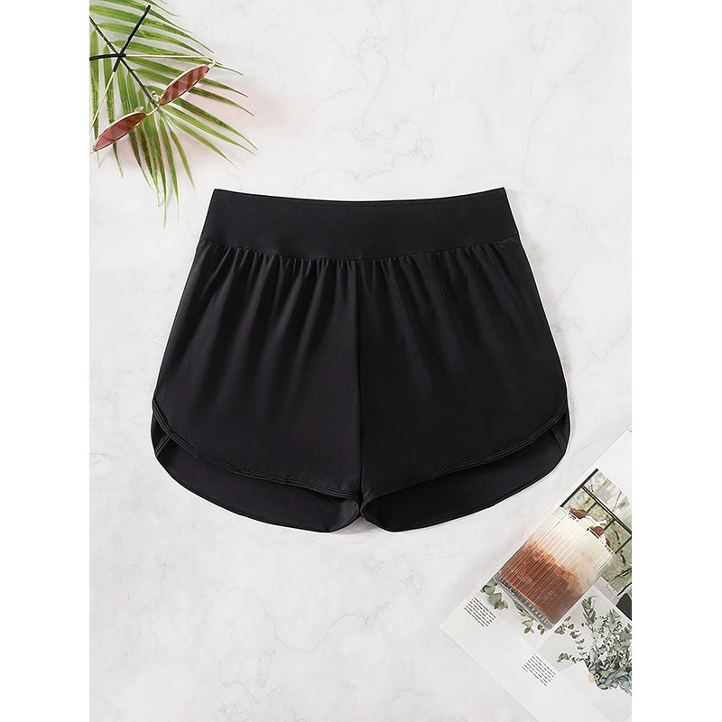 Dame Sporty Shorts med høj talje og løs pasform Skovae