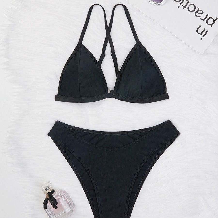 Femme Trekant-Bikini-Sæt med justerbare stropper Stilla