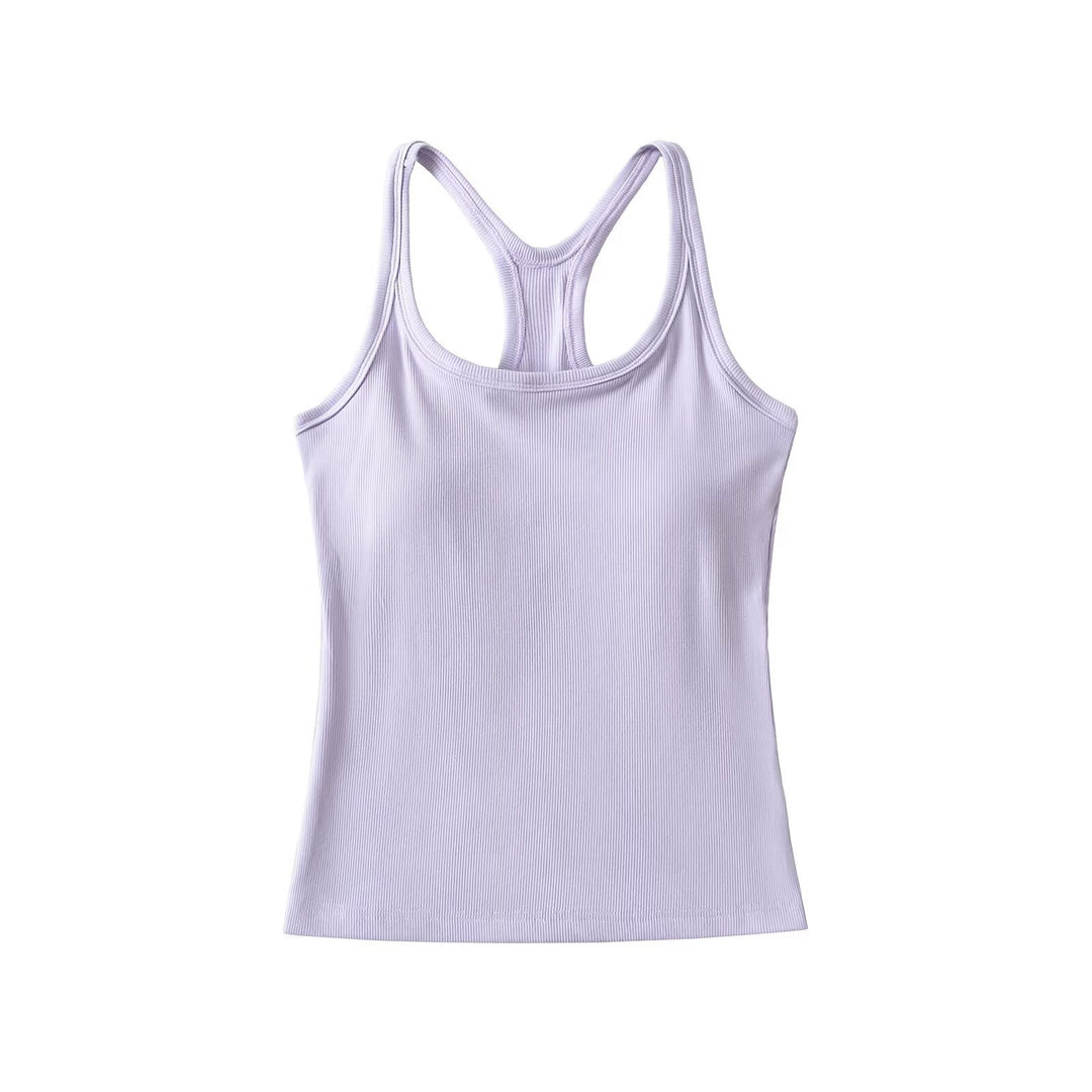 Damer Sporty Tanktop med Racerback-design Stilla