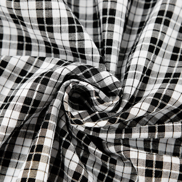 Dame Oversized Ternet Bluse med afslappet snit og praktiske lommer Stilla