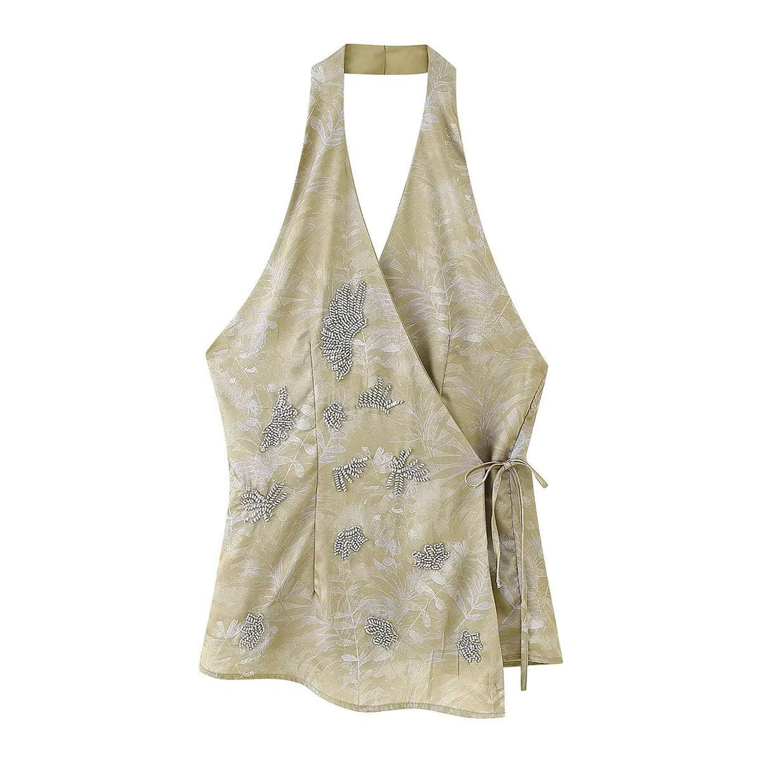 Dame Floral Print Vidde-Ben-Bukser Stilla