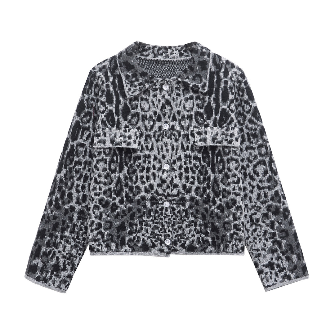 Femme Stilfuld Leopard Print Cardigan Stilla
