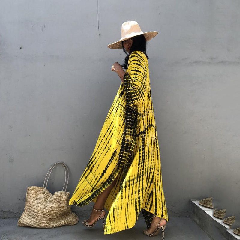 Kvinder Let Resort Kaftan Kjole Stilla
