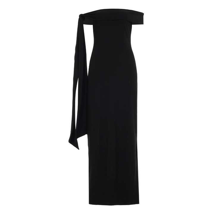 Dame omslagkjole med et elegant ensidigt design og fashionable flæsedetaljer Skovae