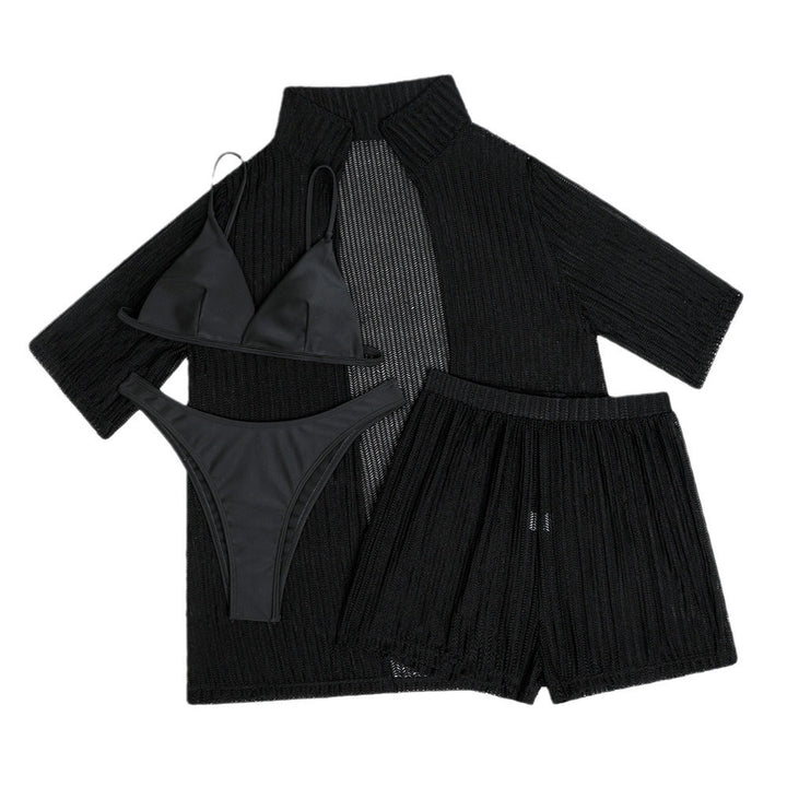 Dame Strandoutfit med luftig overdel og komfortable shorts Stilla