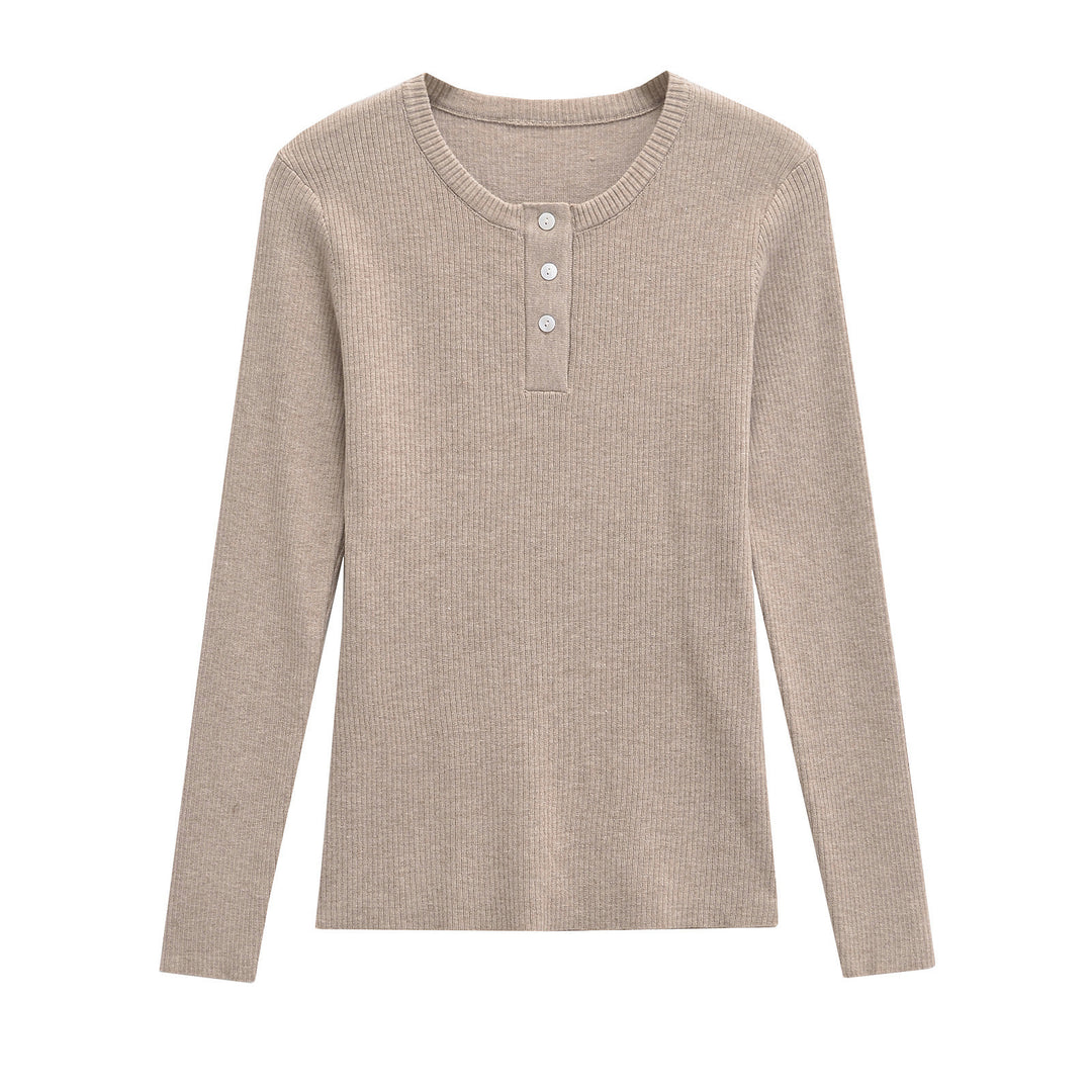 Femme Langærmet Henley Top Stilla