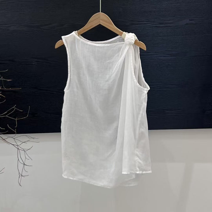 Femme Elegante Asymmetrisk Tanktop Stilla