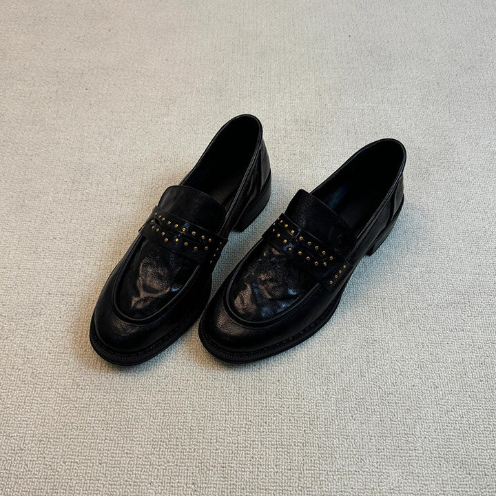 Stilfulde herre-loafers med nitter Stilla