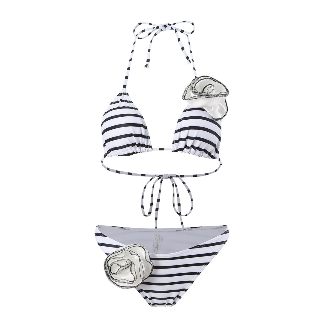 Femme Floral Prydet Bikini Sæt Stilla 1750313513