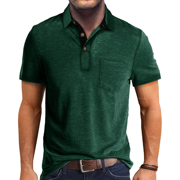 Herrer Polo-T-shirt med moderne designelementer Stilla