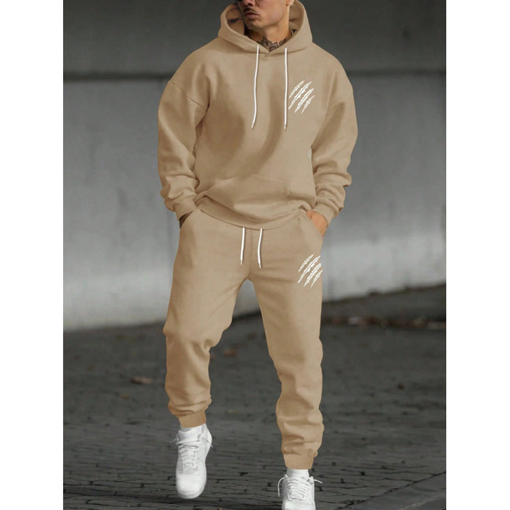 Herre tracksuit med moderne grafisk design og praktiske lommer Skovae