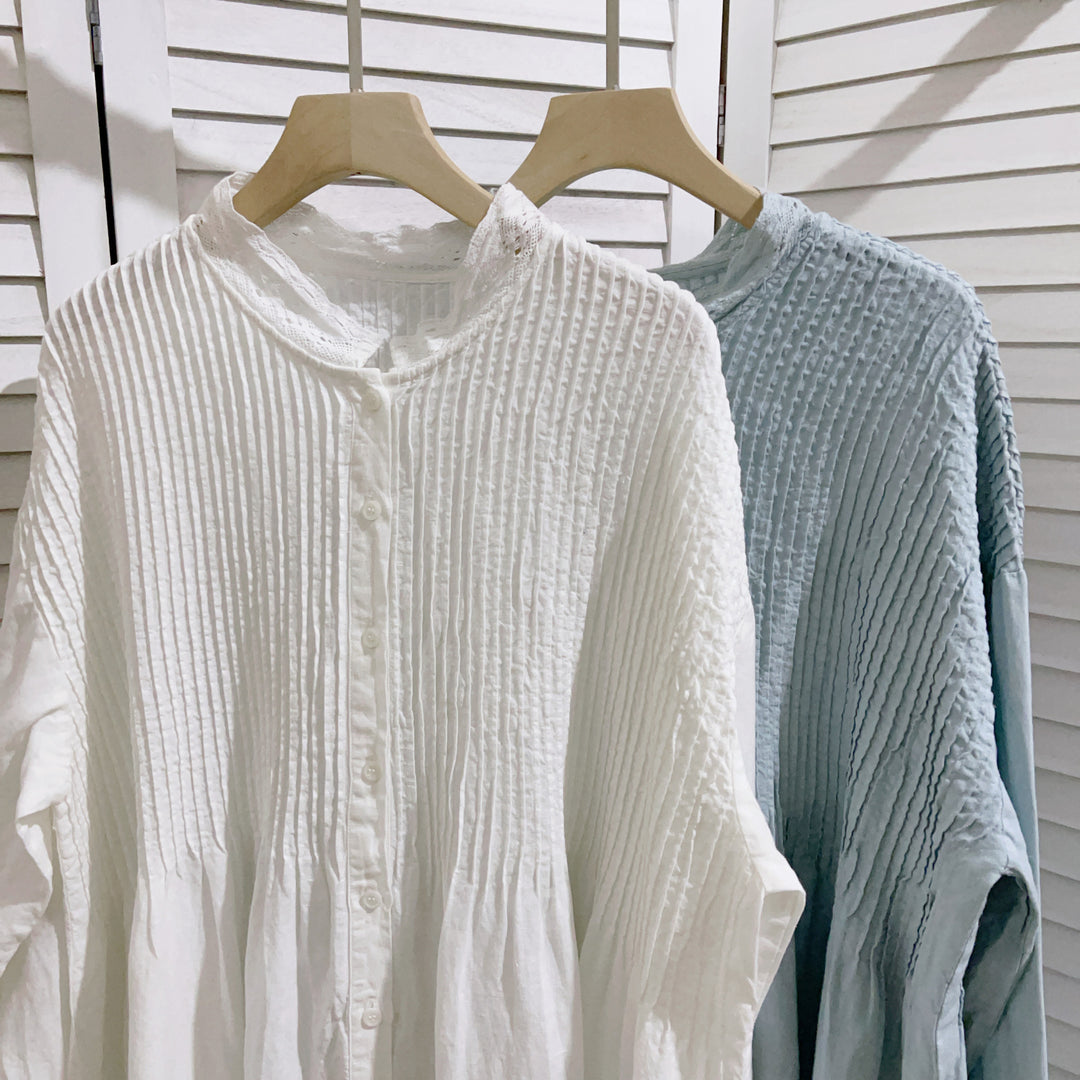 Femme Relaxed Fit Knaplukning Midi Kjole Stilla
