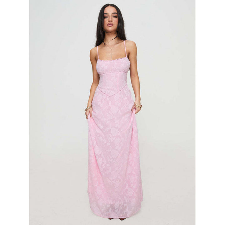 Dame Elegant Maxi Kjole Stilla