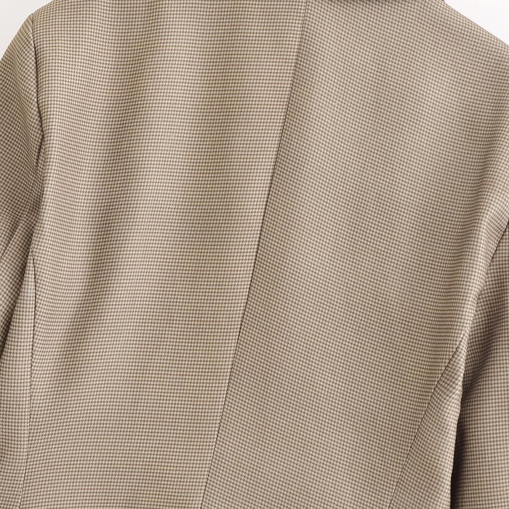 Femme skræddersyet houndstooth mønster blazer Stilla