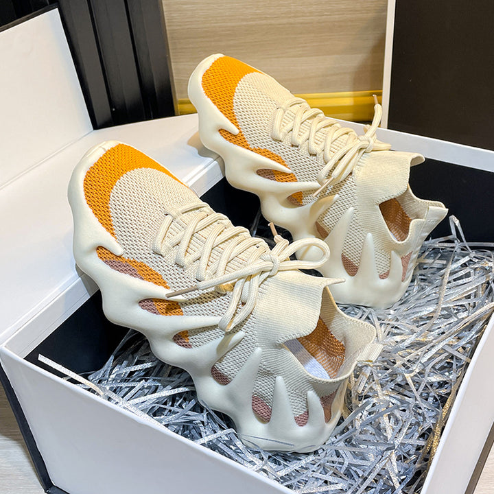 Dame High-Top Sport Sneakers med unikt såldesign Stilla