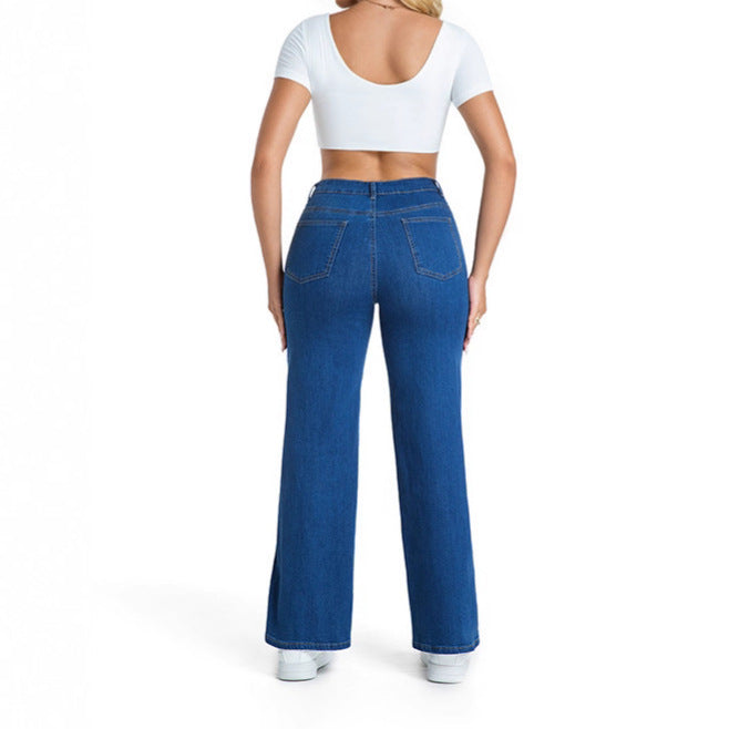 Dame Løse jeans med moderne patches Stilla