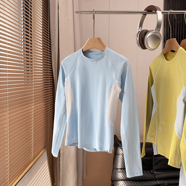 Kvinders sporty langærmet skjorte med innovativt ventilationssystem Stilla