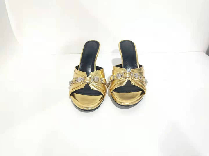 Femme Elegante Åben-Tå Slingback Hæle Stilla